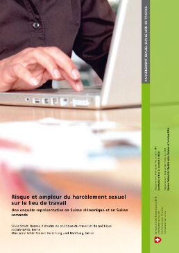 Risque et ampleur du harcèlement sexuel sur le lieu de travail - Une enquête représentative en Suisse alémanique et en Suisse romande-1